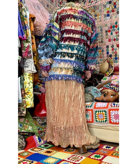 paula sweet silk fringe jacket
