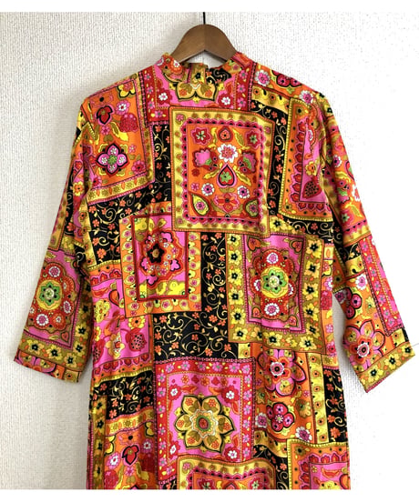 60's psychedelic flower dress