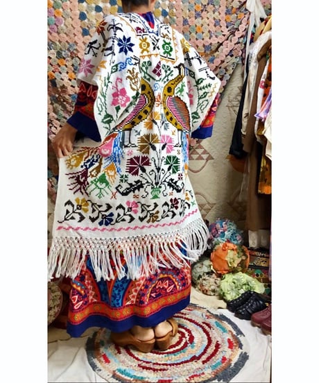 mexican peacock poncho