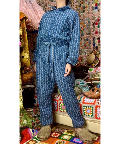 80s quilted jumpsuits