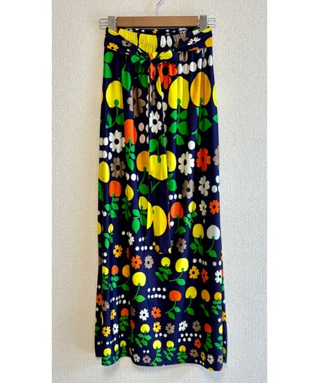 70s fruits & flower skirt