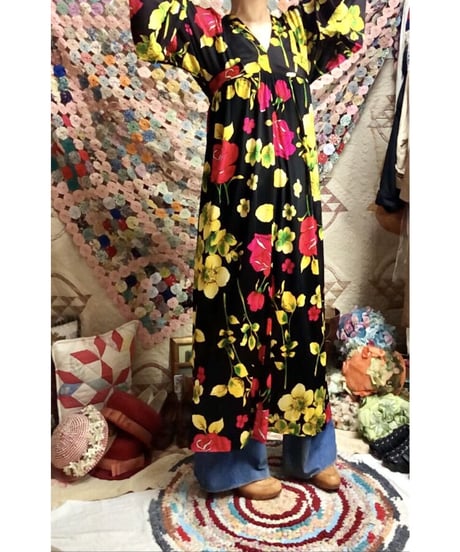 60's flower dress