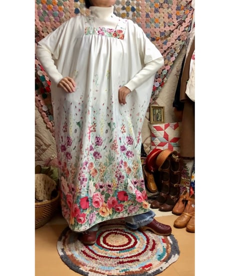 70s easy flower dress