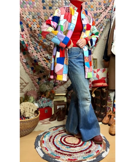 60-70s crazy quilt jacket