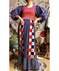 70s balloon sleeve dress