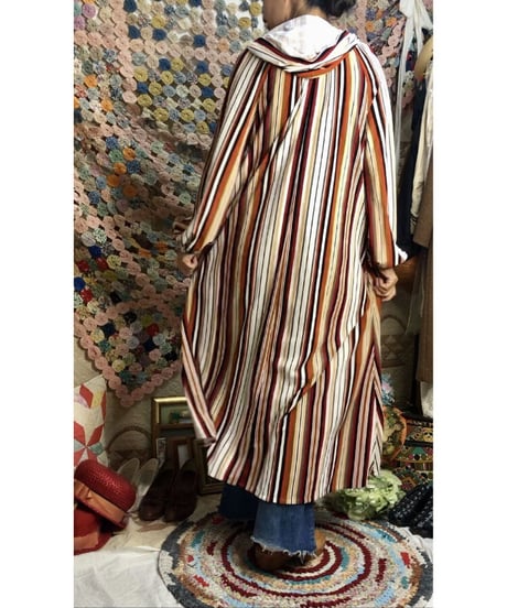 1960-70's stripe pile one-piece