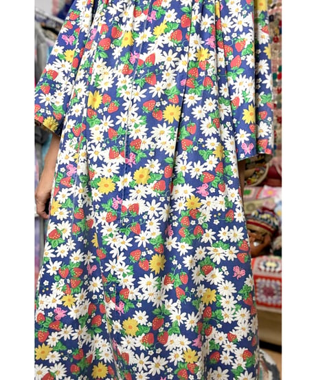 70s strawberry dress