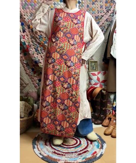 paisley apron dress