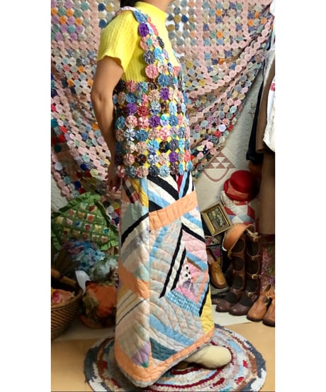 yo-yo quilt vest