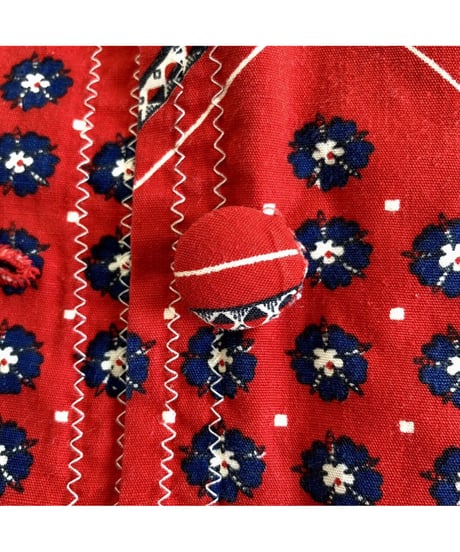 handkerchief patchwork print robe