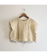 aran knit vest