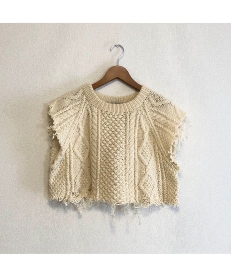 aran knit vest