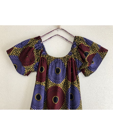 batik print dress