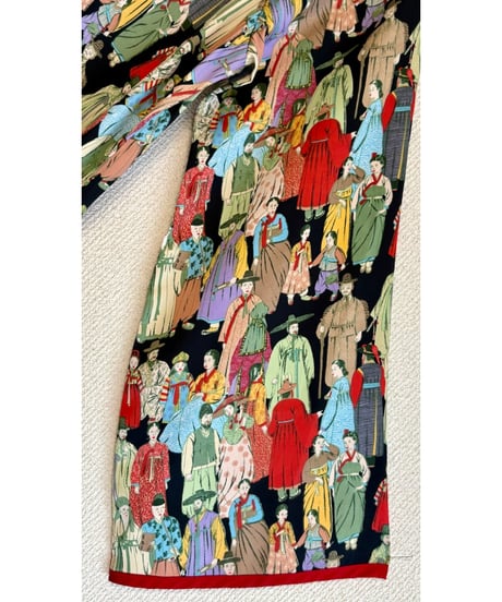 oriental maxi dress