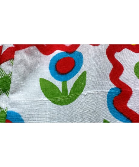 patchwork print super wide leg pants B（70s fabric）