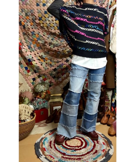 round knit vest