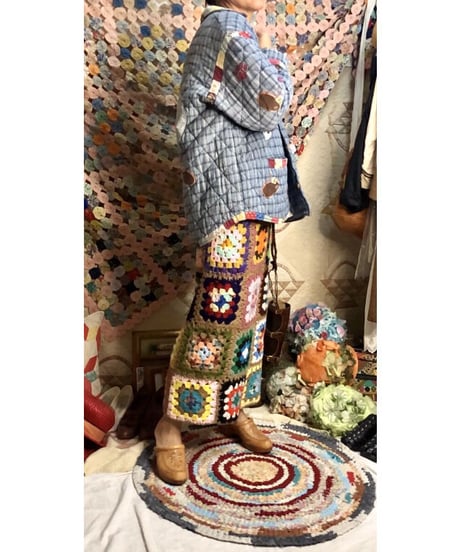 w.face quilting cat jacket