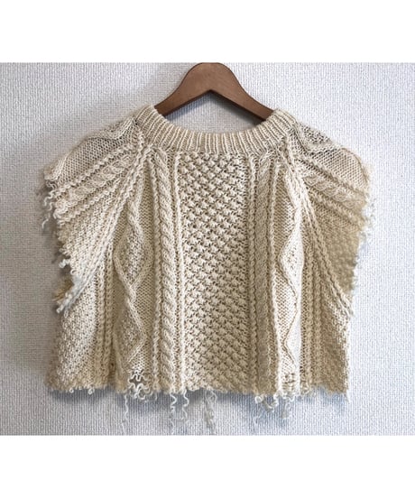 aran knit vest