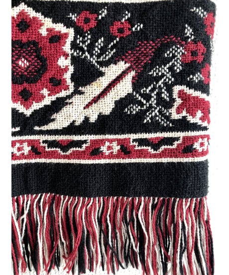 tapestry fringe concho vest