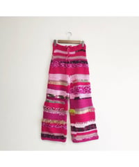 colorful hand knit pants
