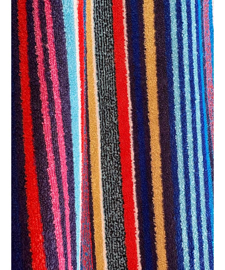 70s stripe hoodie pile dress