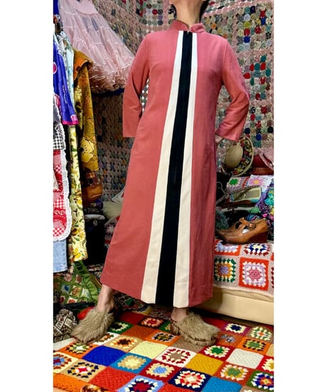 70s fleece dress