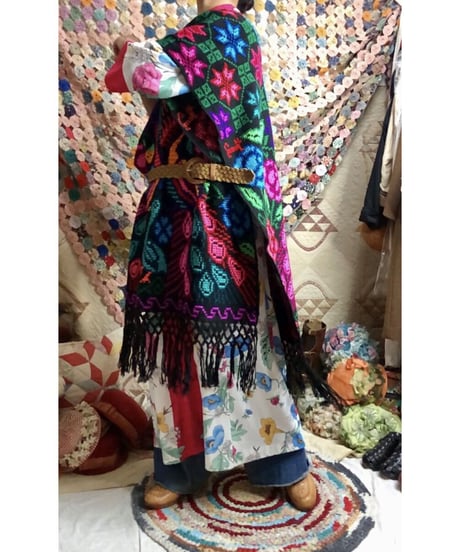 mexican peacock poncho