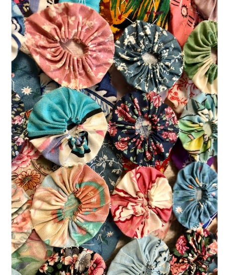 yo-yo quilt vest