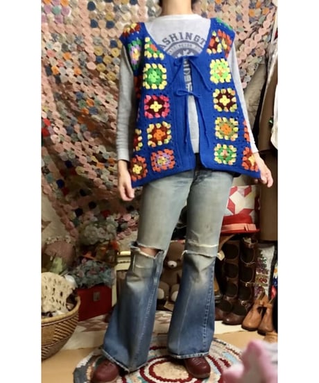 granny square vest