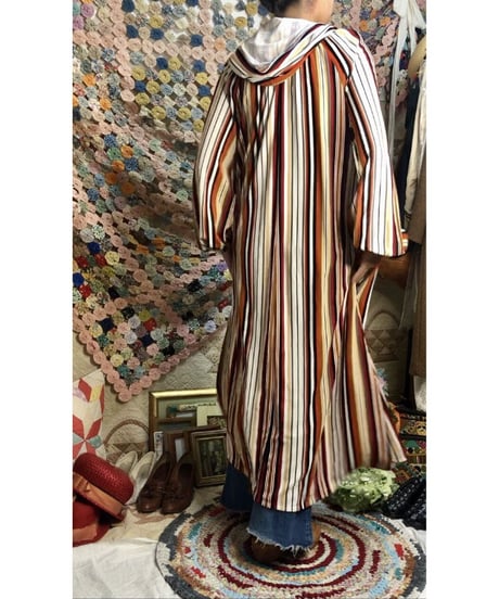 1960-70's stripe pile one-piece