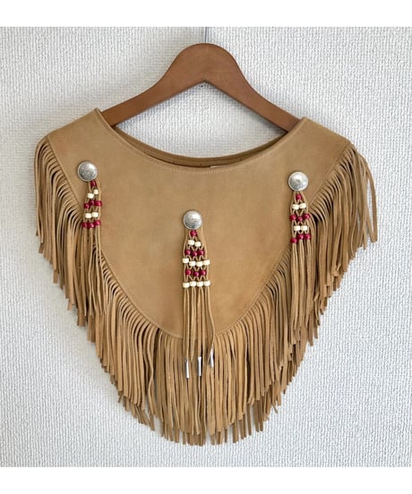 leather fringe collar