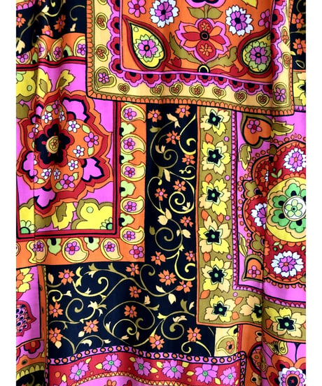 60's psychedelic flower dress