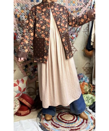 w.face flower patchwork  jacket