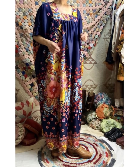 flower kaftan dress