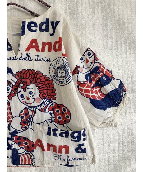 Raggedy Ann & Andy feed  sack style tops