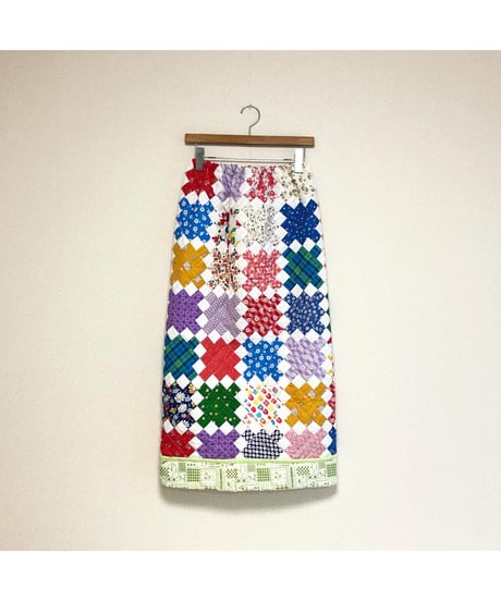 patchwork quilt skirt