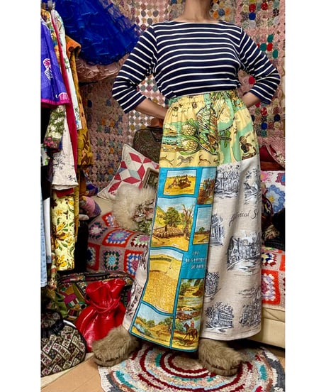 tea towel super wide leg pants B