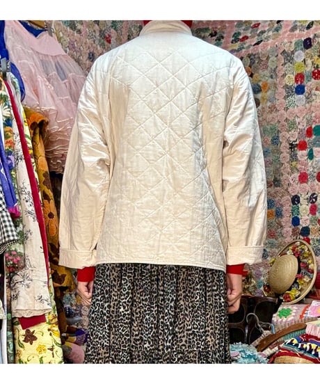 forest motif quilting jacket