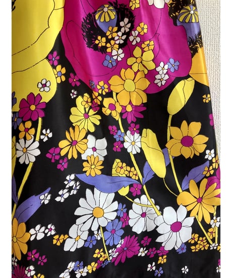 60s psychedelic flower dress