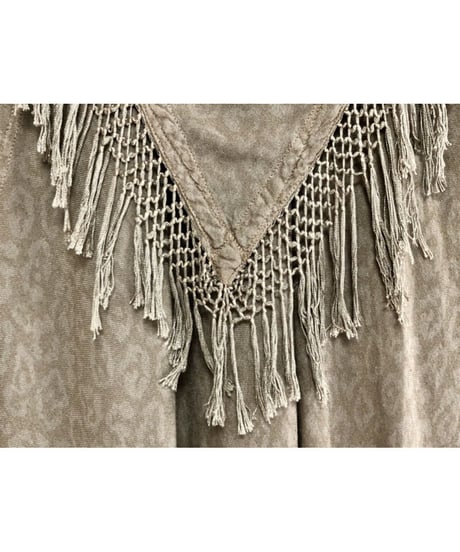 fringe rayon dress