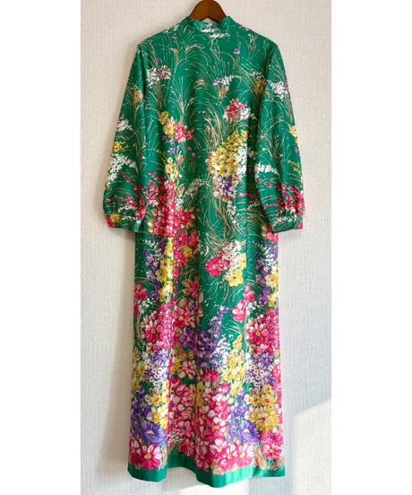 70s flower easy dress