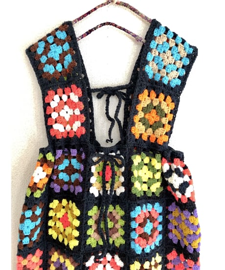 granny square one-piece black