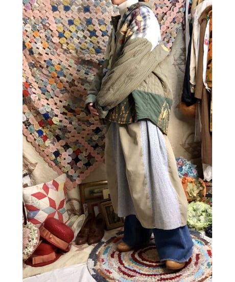 patchwork animal motif quilting jacket