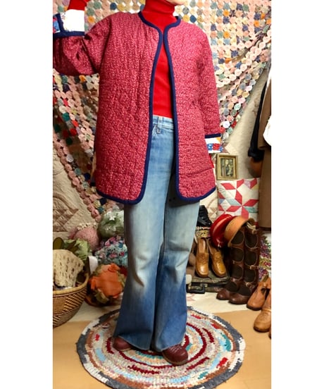 patchwork print quilting jacket