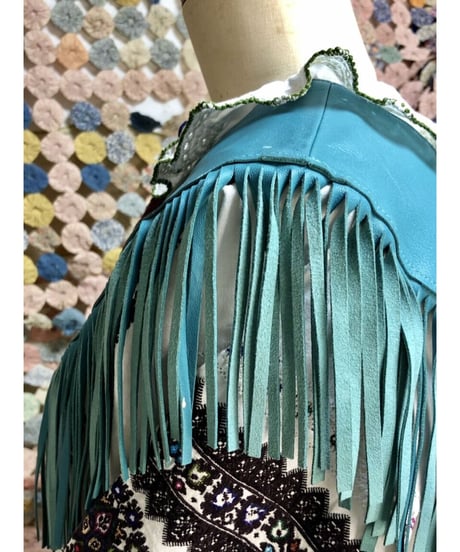 leather fringe collar