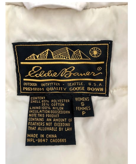 80s eddie bauer down vest