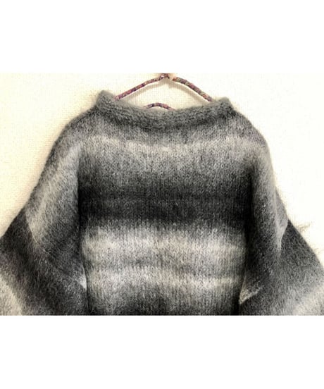 balloon sleeve mohair  sweater