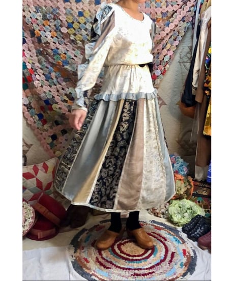 jeanne marc patchwork dress