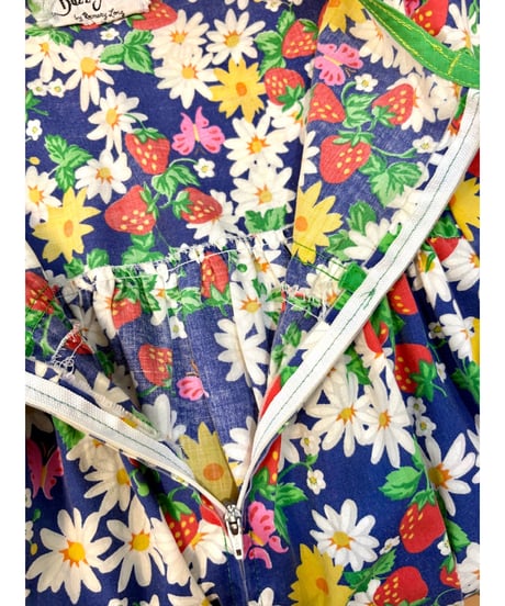 70s strawberry dress