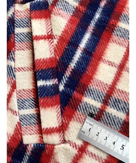 plaid fringe cape